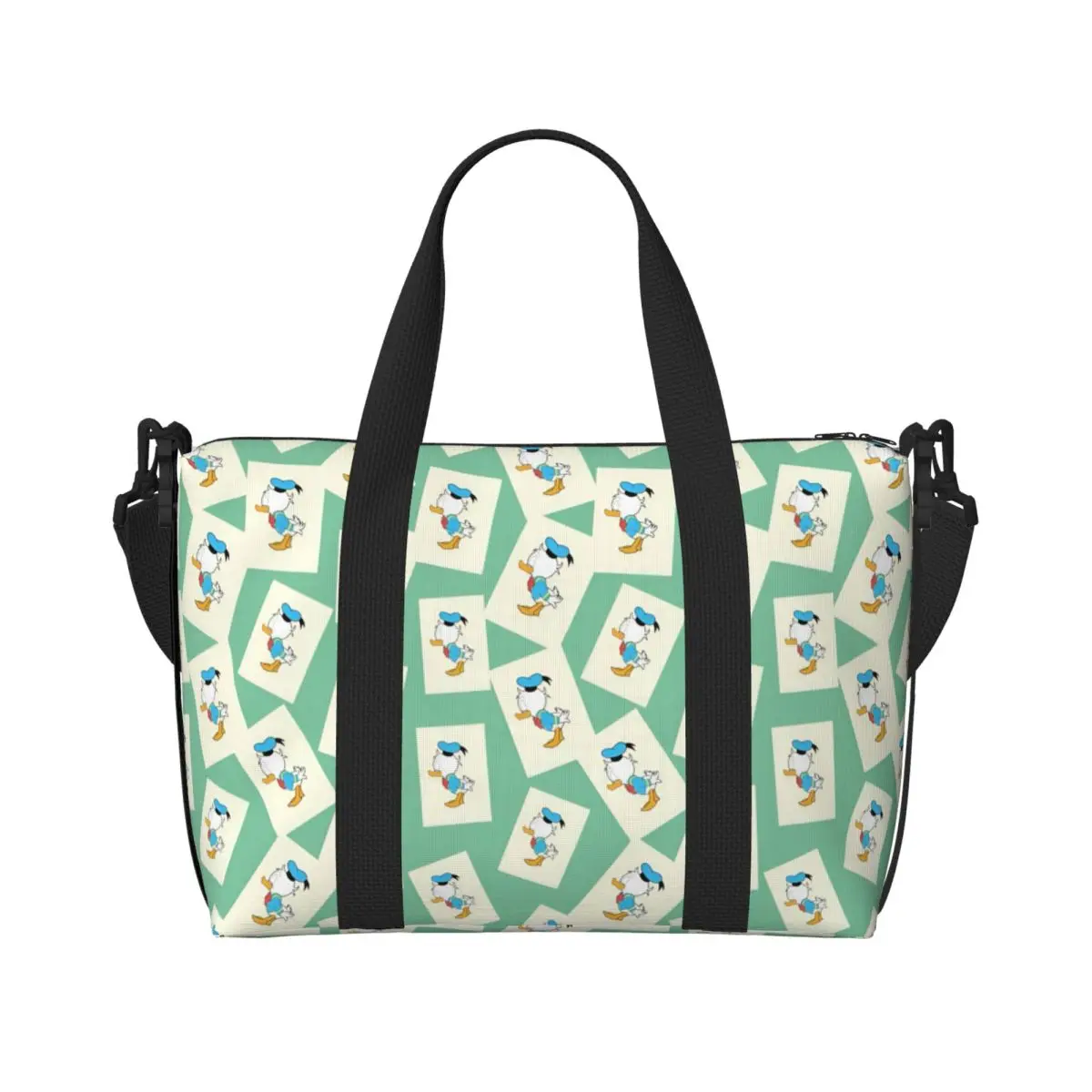 

Custom Large Donald Anime Duck Tote Bag Women Shopping Shoulder Gym Beach Travel Bag
