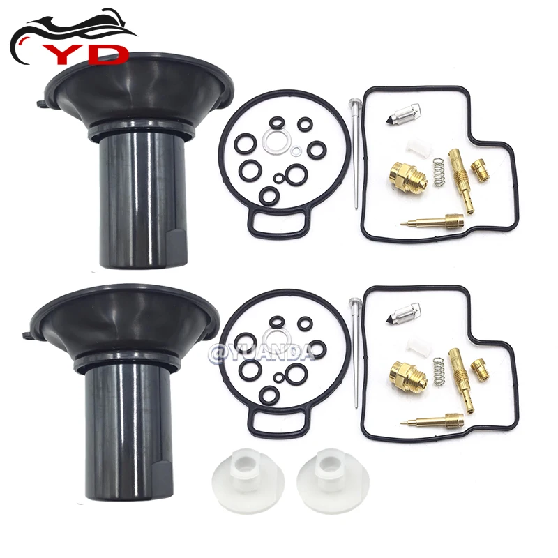 

2XCarburetor Rebuild Kit for Honda Goldwing GL1500 GL1500SE 1992-2000 Parts with piston diaphragm needle valve