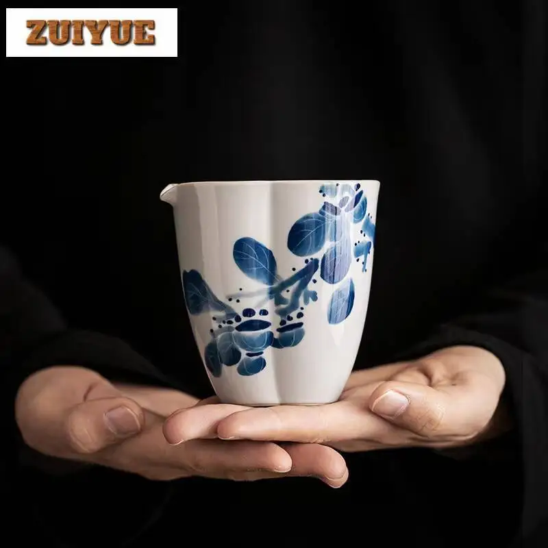 

200 мл креативный ручная роспись кувшин для чая с хурмой, бытовой анти-ожоговой кубок, ча-хай, дзен, справедливость, кафе, подарочные принадлежности