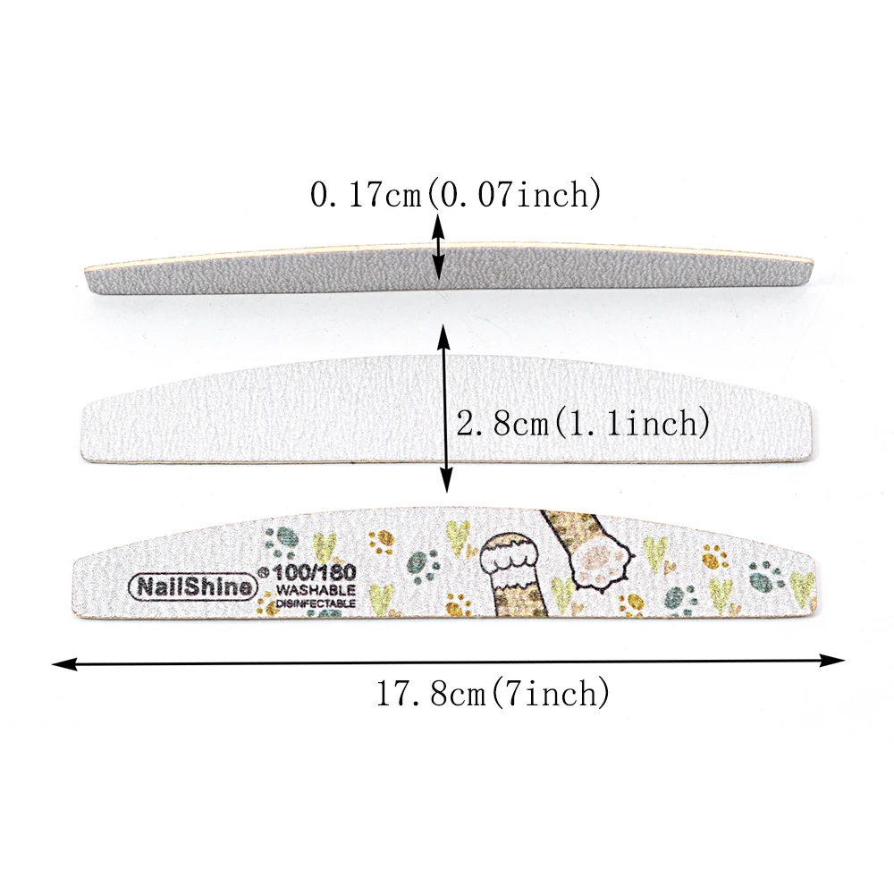10ピース/ロット,プロの木製ネイルファイル,スケール,大量の犬の爪,ネイルファイル,美容院,個人用