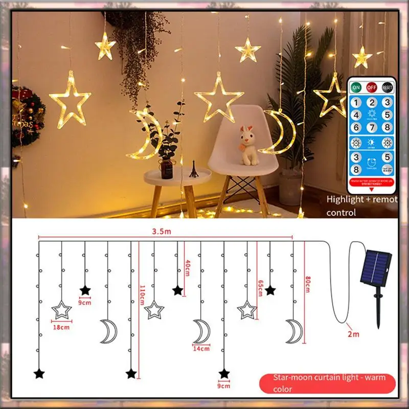 BAAZ HOT Solar Led Icicle String Lights 3.5M 3V USB Warm Light Waterproof Outdoor Decoration For Bedroom Garden Wedding Party