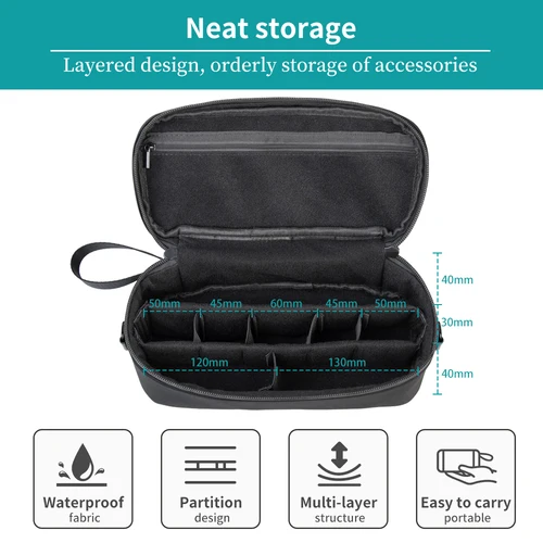 Imagen 2 del producto Estuche de transporte para DJI Osmo 360 Adventure Combo, bolsa de viaje portátil impermeable para cámara de acción protectora con correa para Osmo 360