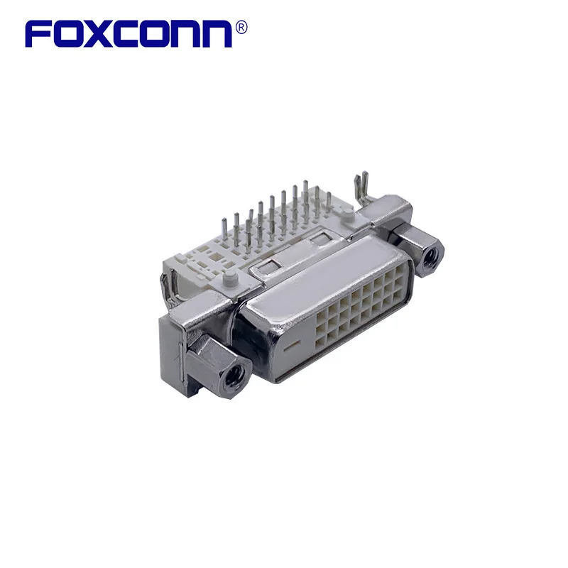 Foxconn QH11121-DBT1-4F DVI Socket R0HS-5 Connector 24PIN Socket