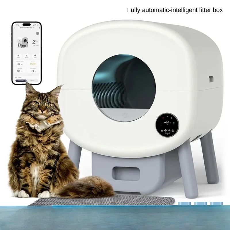 

Super Large Cat Bedpan with Intelligent Self-Cleaning and Enclosed Electric Toilet