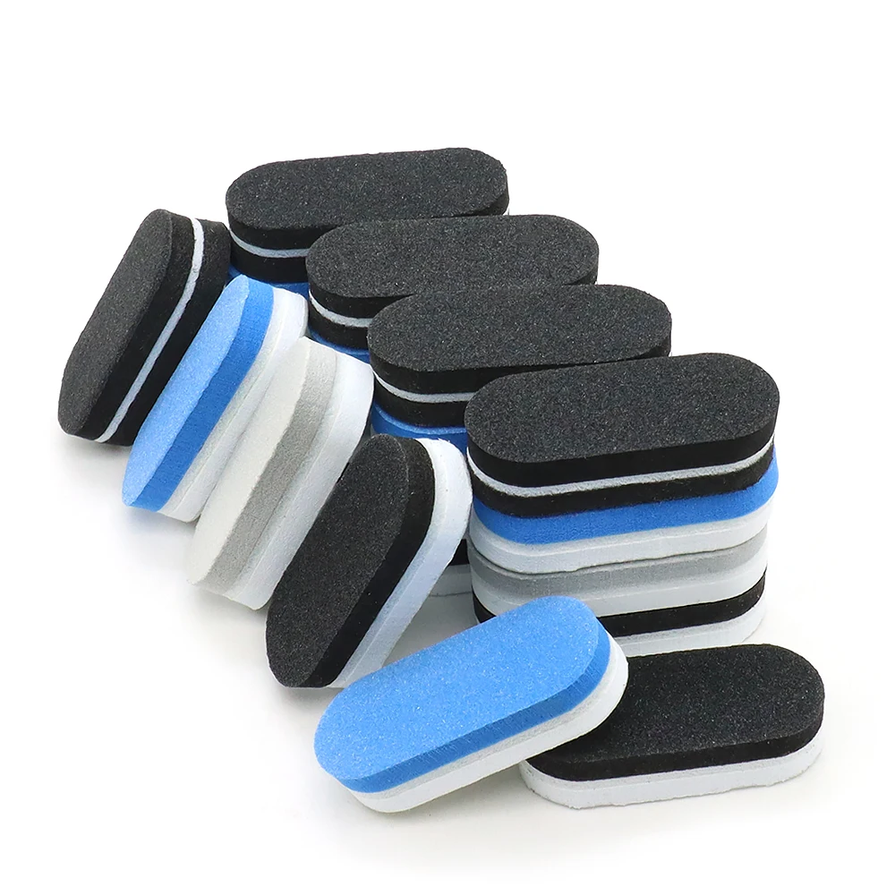 10/30/50Pcs Small Nail Files Block Colorful Sponge Sanding File Buffer Nail Supplies Double Sided Pedicure Manicure Accessories