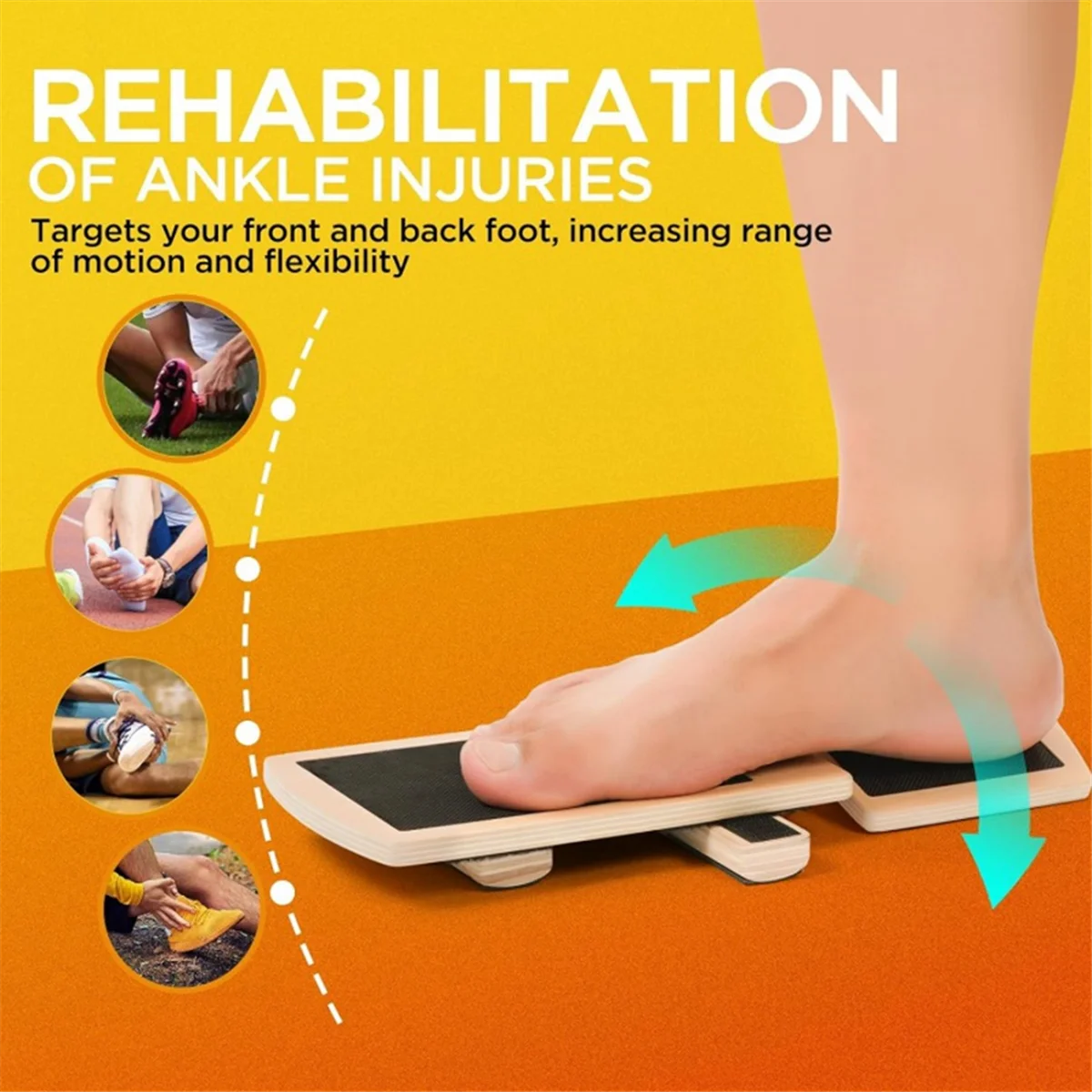 BABP Ankle Balance Board Foot Strengthener Trainer for Pilates Balance Training Sprained Ankle Stability Exercises Pad