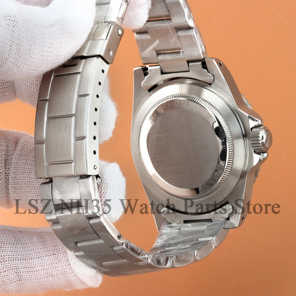 For SUB Dive 39.5mm High Quality Vintage Watch Case For Retro Submariner Seiko NH35 NH36 Movt Uni-directiond Oyster Watchband