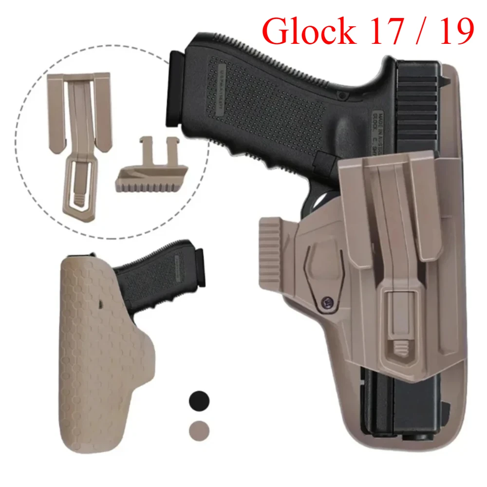 

Tactical Inner Belt Holster Nylon Glock 17 19 Adjustable Portable Holsters Case For Hunting IMI Gun Pistol Accessories Magazine