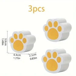 3pcs Glass Mirror Wipe Cat Claw Sponge Wipes Table Doors Windows Cleaning Sponge Household Kitchen Bathroom Sink Washing Tools