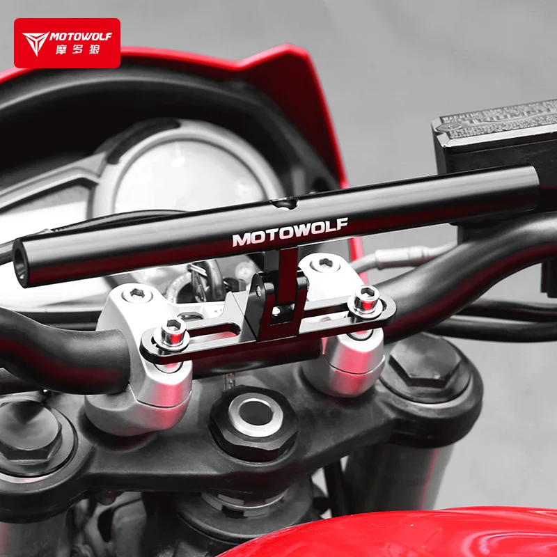 

Motorcycle expansion bracket solid aluminum alloy crossbar with adjustable and multifunctional modification expansion crossbar