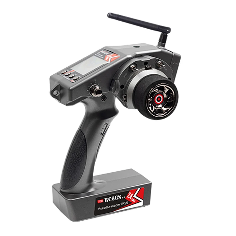 RadioLink RC6GS V3 Nadajnik Radiowy RC Zasięg Kontroli 600 Metrów Zintegrowany Żyroskop Wbudowana Telemetria w Czasie Rzeczywistym do Samochodów i Łodzi RC