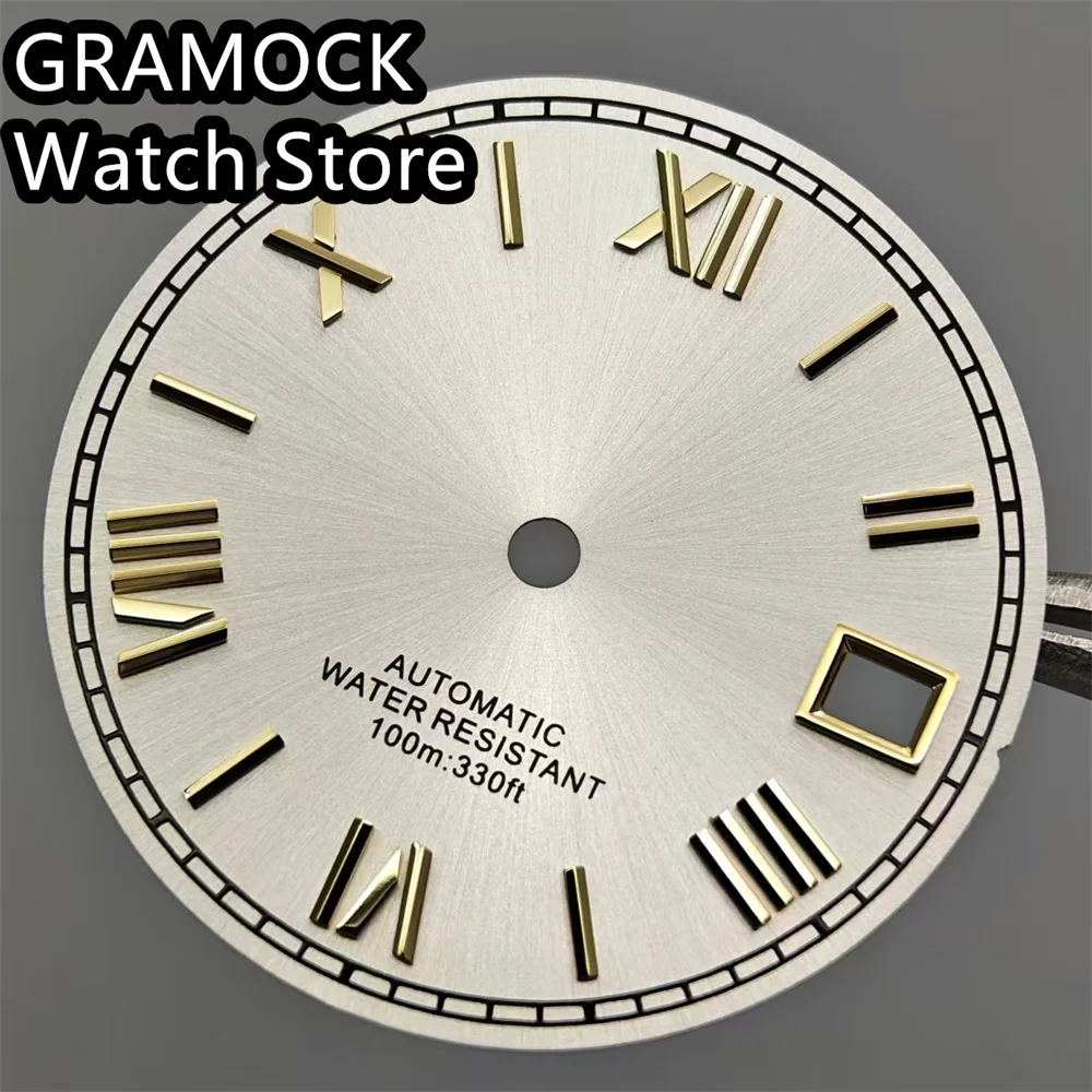إكسسوارات ساعة جراموك للحركة ، قرص مؤشر روماني ، أدوات إصلاح ، 29 ، أسود ، أبيض ، ذهبي ، أحمر ، أزرق ، NH35 ، NH36