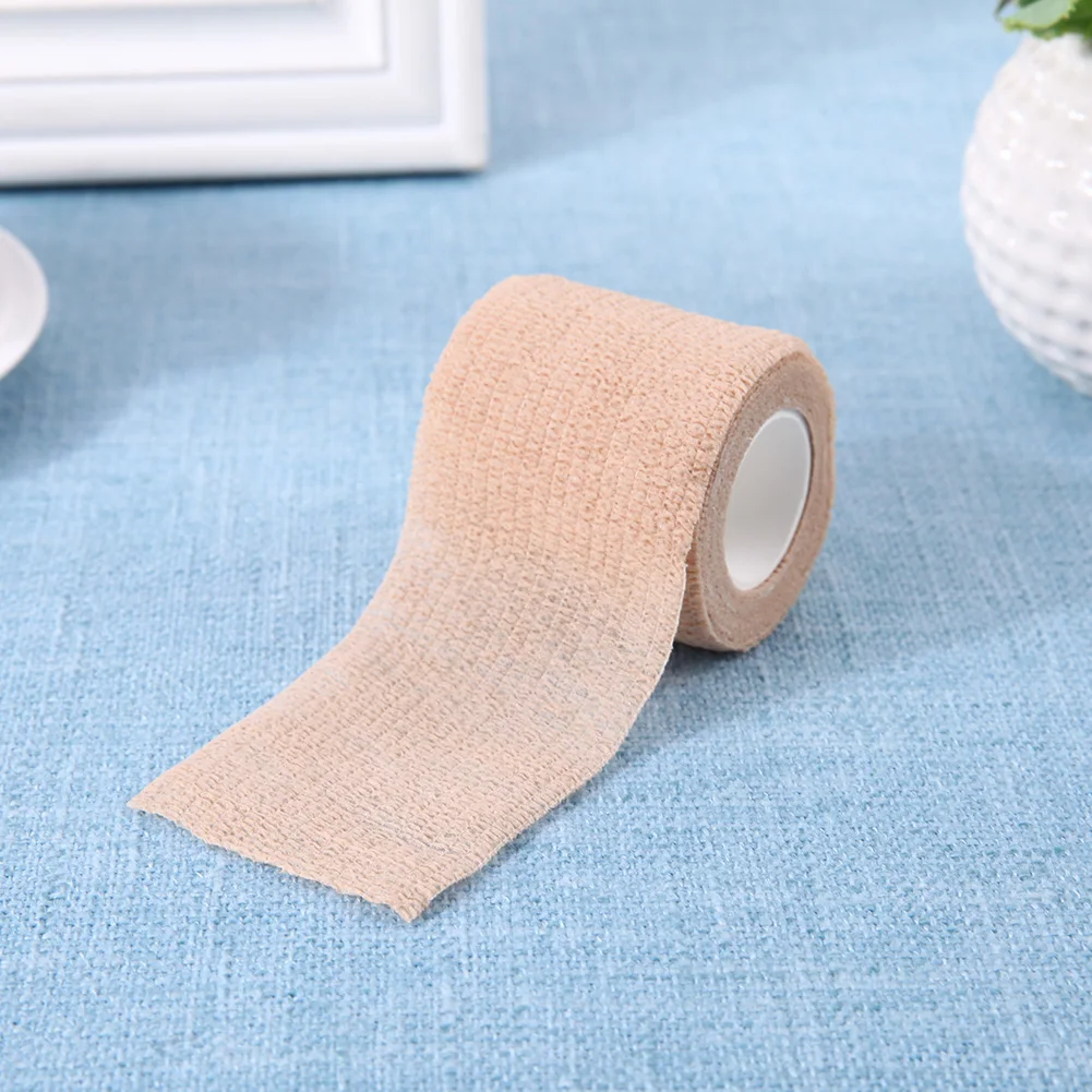 5 Stück 2,5/5/7,5/10 cm selbstklebende elastische Bandage, kohäsives Vliesband, Einwegband für Sport, Befestigung, Finger, Handgelenk, Bein – Detail 11
