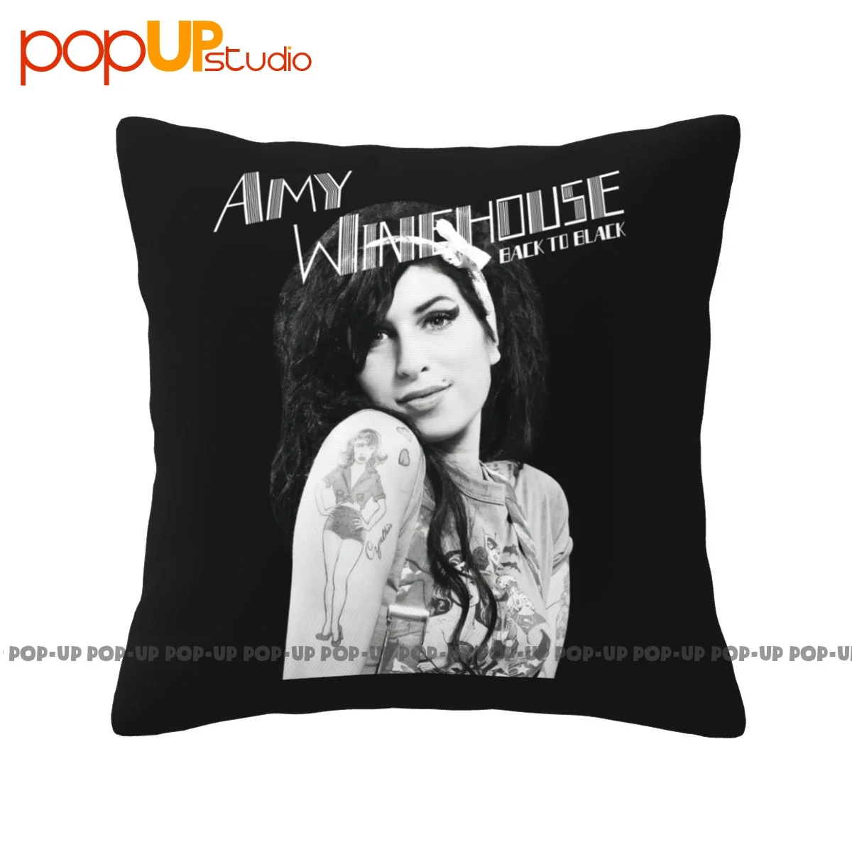 Luxury Punk Rock Band Amy Winehouse Pillowcase Throw Pillow Cover For Sofa Decoration Top Quality