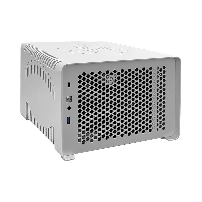 

Portable horizontal desktop computer sfx aluminum alloy air-cooled mini chassis htpc shell