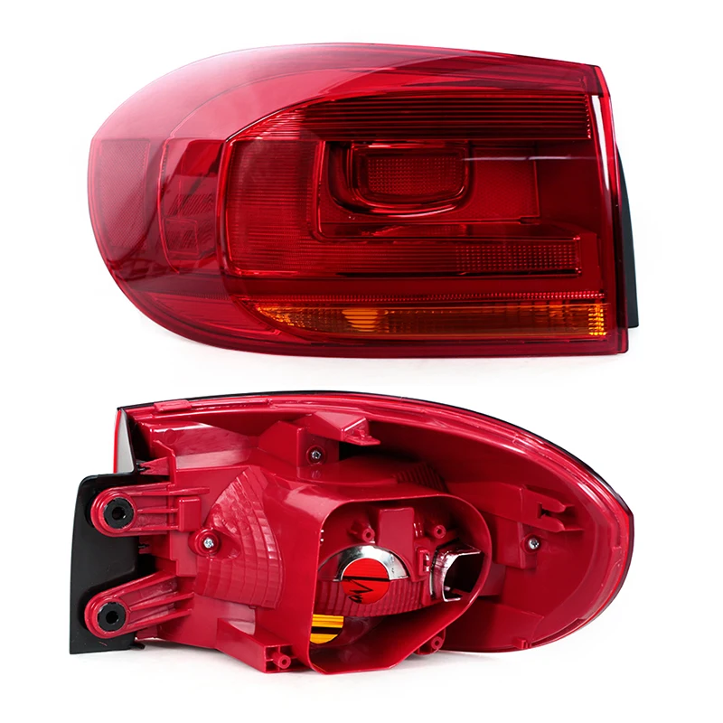 Car TailLight Cover For Volkswagen Tiguan 2012-2017 Rear Lamp Reversing Brake Fog Light Cover 5N0945095R 5N0945096R Without bulb