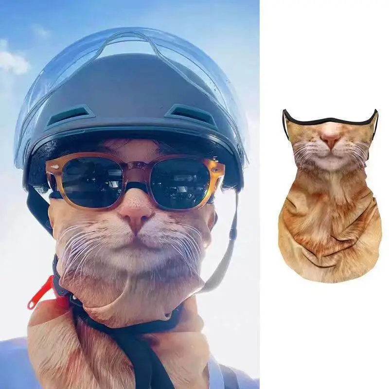 Desert  Unisex Full-Face UV Protection Sunshade Mask Ear Hanging  Pattern Sandproof One-Piece Neck Protector