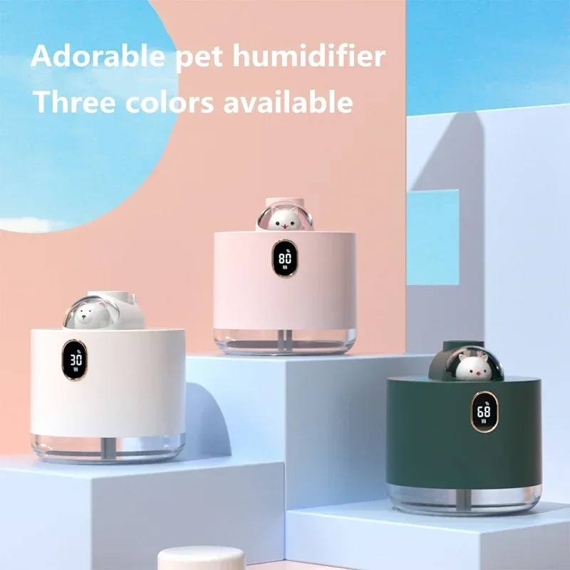 Humidificador purificador de aire inalámbrico portátil con carga USB de 500ML para fragancia de habitación del hogar funciona con batería de 2000mAh