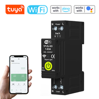 Tuya WiFi Intelligent Circuit Breaker ON OFF Timing Photovoltaic Bidirectional Energy Meter Automatic Reclosing Protector 1-63A