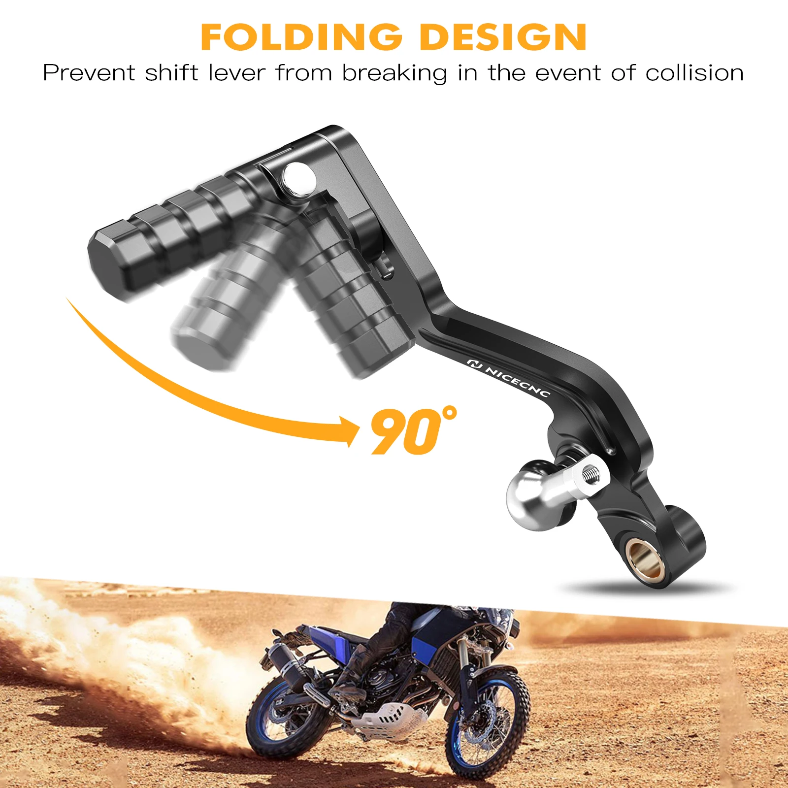For 2019-2024 Yamaha Tenere 700 XTZ 700 Motorcycle Gear Shift Lever Tenere700 T700 Rally Edition 2020 2021 2022 2023 2024 - Image 2