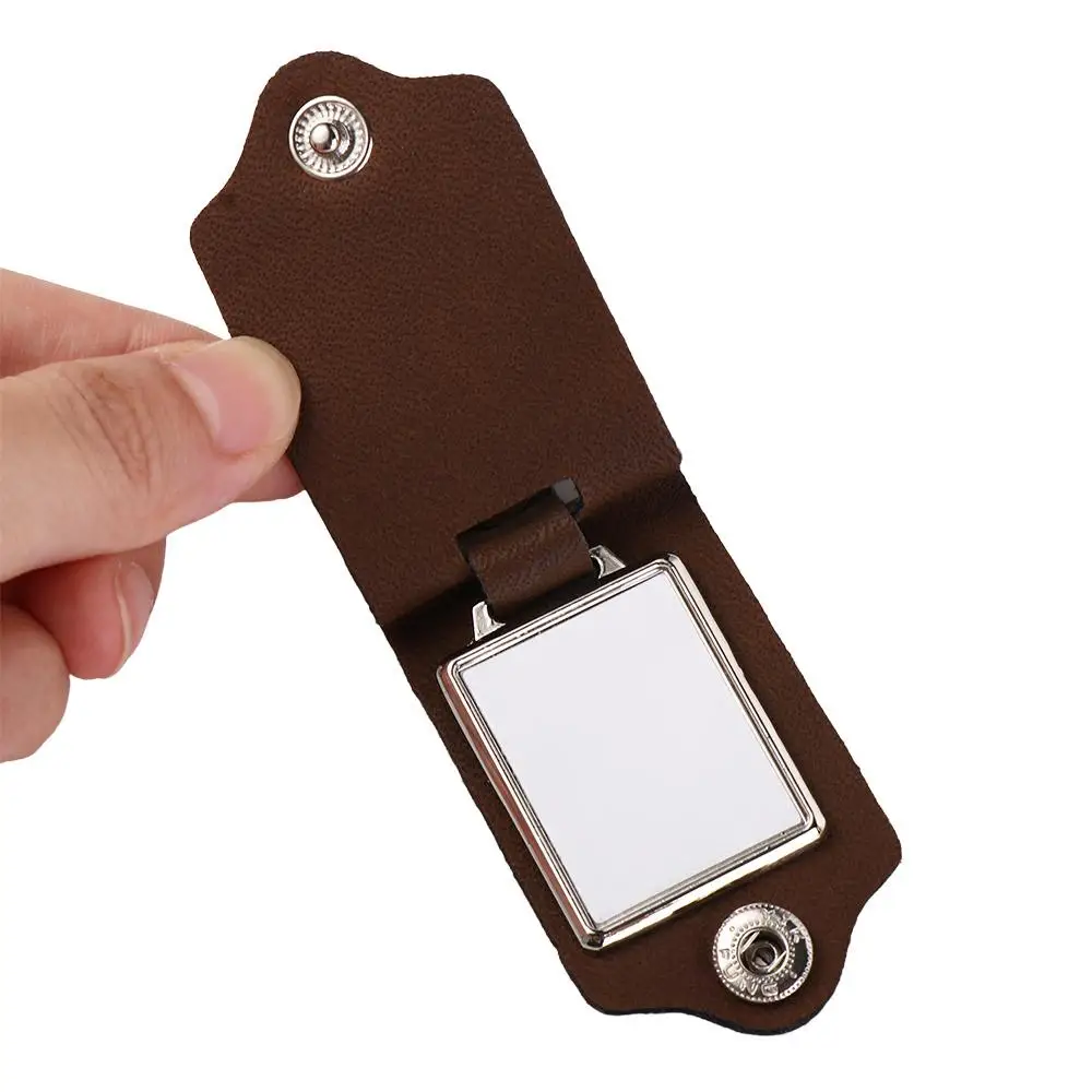 Couples Friends Gifts DIY Photo Keyring PU Leather Photo Frame Key Chains Metal Fashion Car Key Ring Women