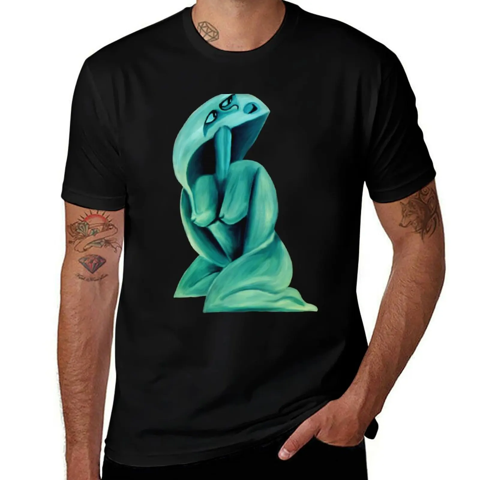 Cubism Woman T-Shirt Vintage Print Crew Neck Tee