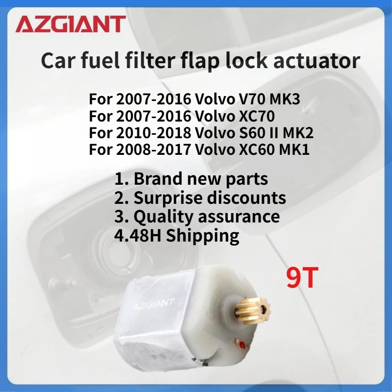 

For 2007-2016 Volvo V70 MK3/XC70/S60 II MK2 2010-2018/XC60 MK1 Car Fuel Filler Flap Open Lock Release Actuator Motor New parts