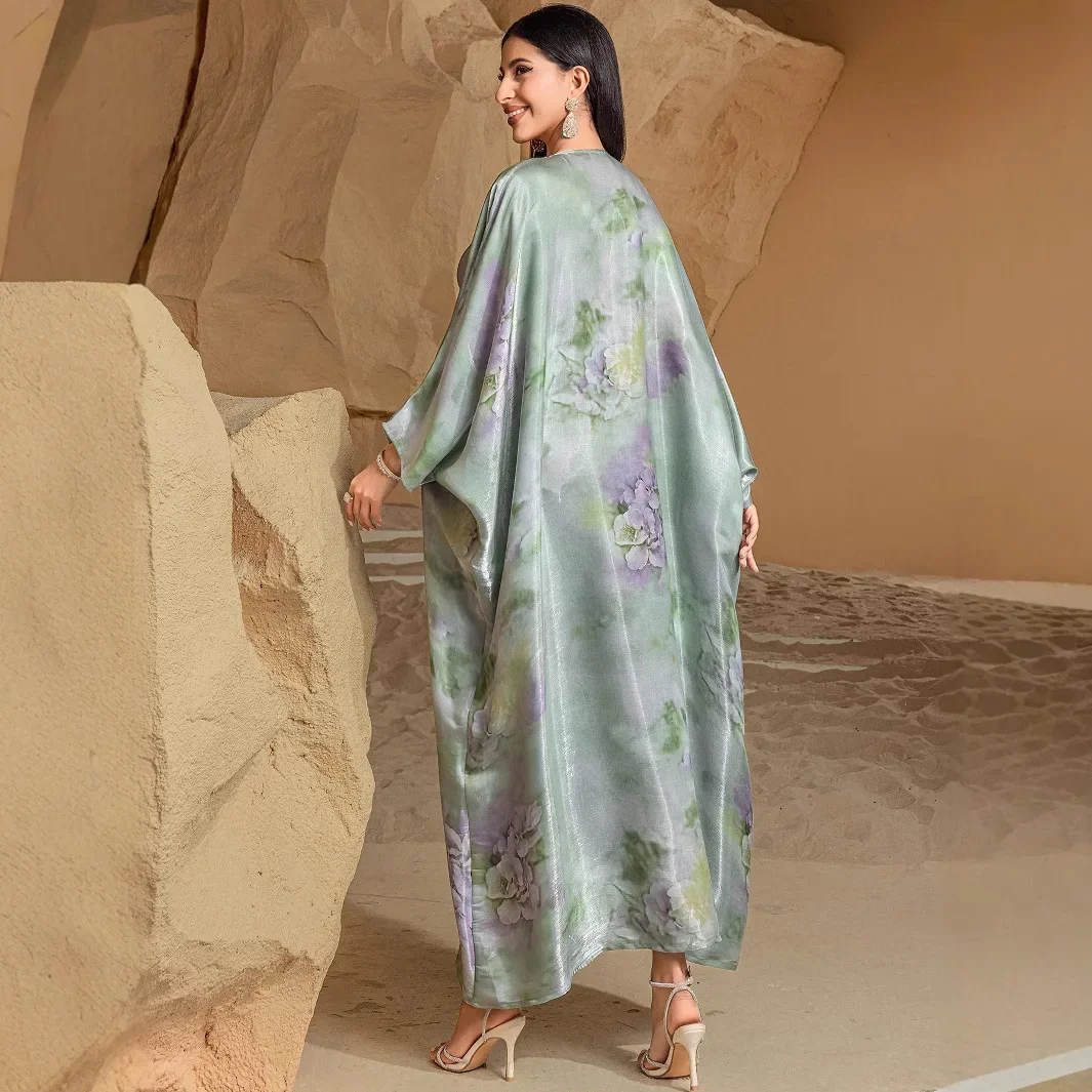 

Luxury Dubai Abayas Diamonds Jalabiya Eid Djellaba Ramadan Muslim Dress Turkey Kaftan Islam Clothing Caftan Marocain Femme Robe