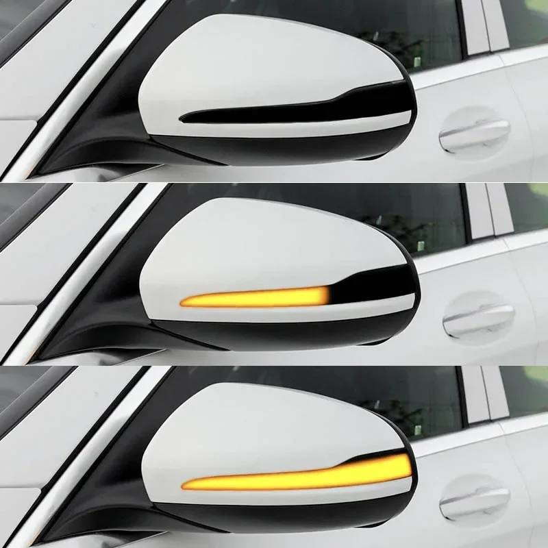 For Mercedes Benz Mirror Flasher Light Superb Side-Wing LED Dynamic Turn Signal Blinker C Class W205 E W213 S W222 W217 V W447 view 3