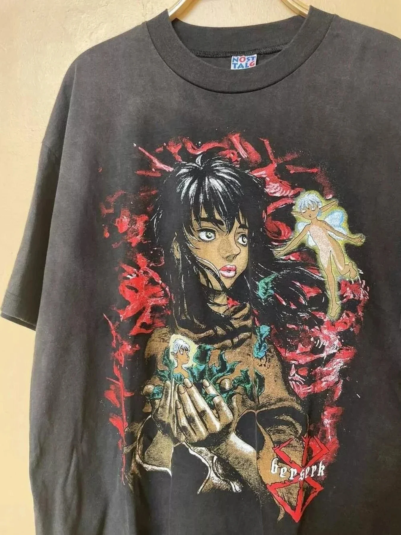

Men's Funny Horror Anime T-Shirt Berserk Casca Anime Manga 100% Cotton Black Unisex T-shirt Reprint
