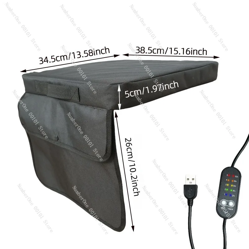 2026 New Portable Outdoor Heating Cushion, USB Powered Camping Seat Warmer for Grandstand Chair, Travel Pad