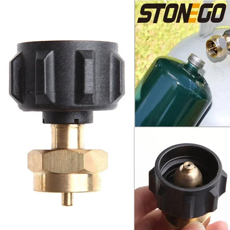 

1 фунт для пропанового газа QCC1, запасной адаптер, клапан для барбекю для кемпинга, портативный, для наружного использования, надежная функция безопасности