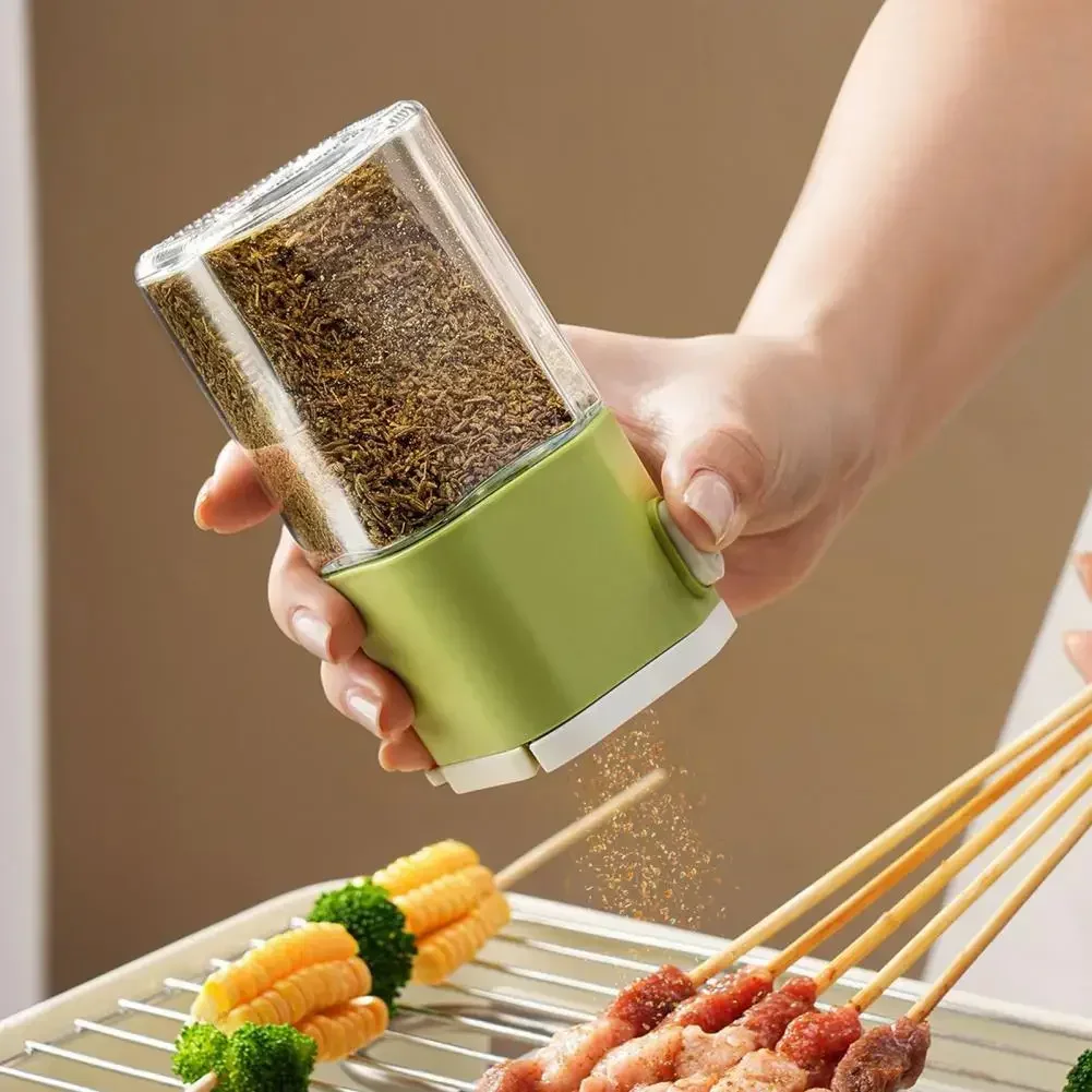 Seasoning Jar, Glass Salt Jar, Seasoning Box Sealed Kitchen Seasoning Bottle, Moisture-proof Quantitative Sugar SeasoningBottle