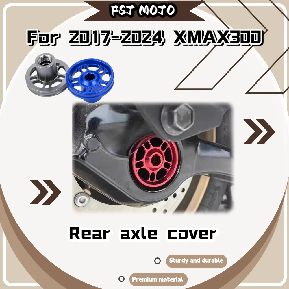 For XMAX300 2017-2024 Multi Color Rear Wheel Axle Decor Cap Matte Finish Anti Oxidation Long Service Mod Parts