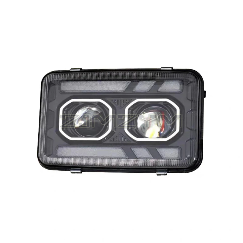 Truck Headlight Assembly Modification LED Headlights Headlamp Dynamic Turn Signal Light For VOLVO FH1 Dual Lens LED Headlights