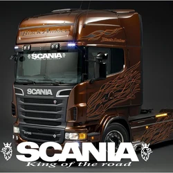 Calcomanía adhesiva de pantalla King of The Road para parabrisas de cabina de camión Scania, vinilo de vidrio