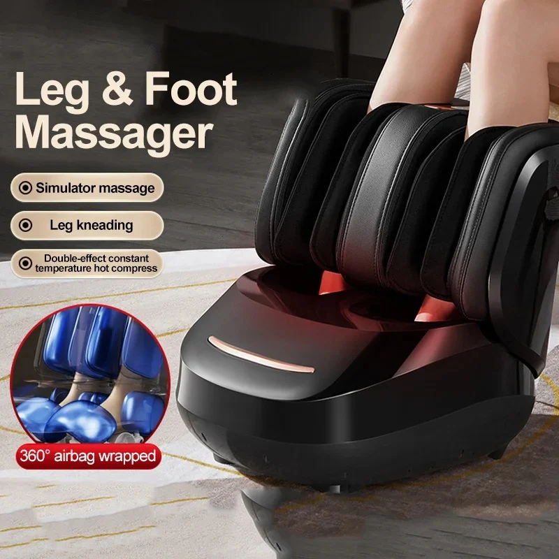 High-quality electric air pressure hot heater, foot massager machine, vibrating roller, bath, kneading, leg, foot,   massage.