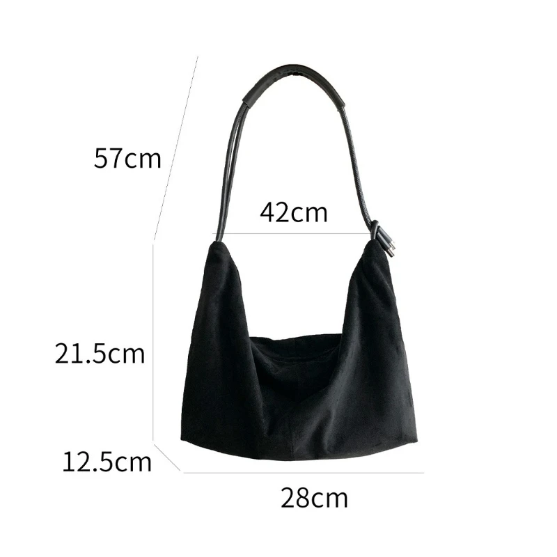 حقيبة هوبو ريترو كسولة حقيبة كتف عصرية للتنقل لحقيبة قوانغتشو عالية الجودة غير الرسمية