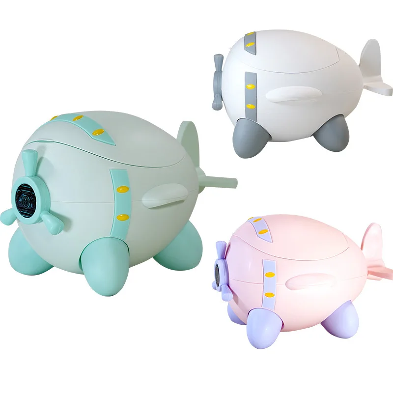 مرحاض بمساعدة بلاستيكية جديدة، سلة مهملات خارجية للطائرة #5