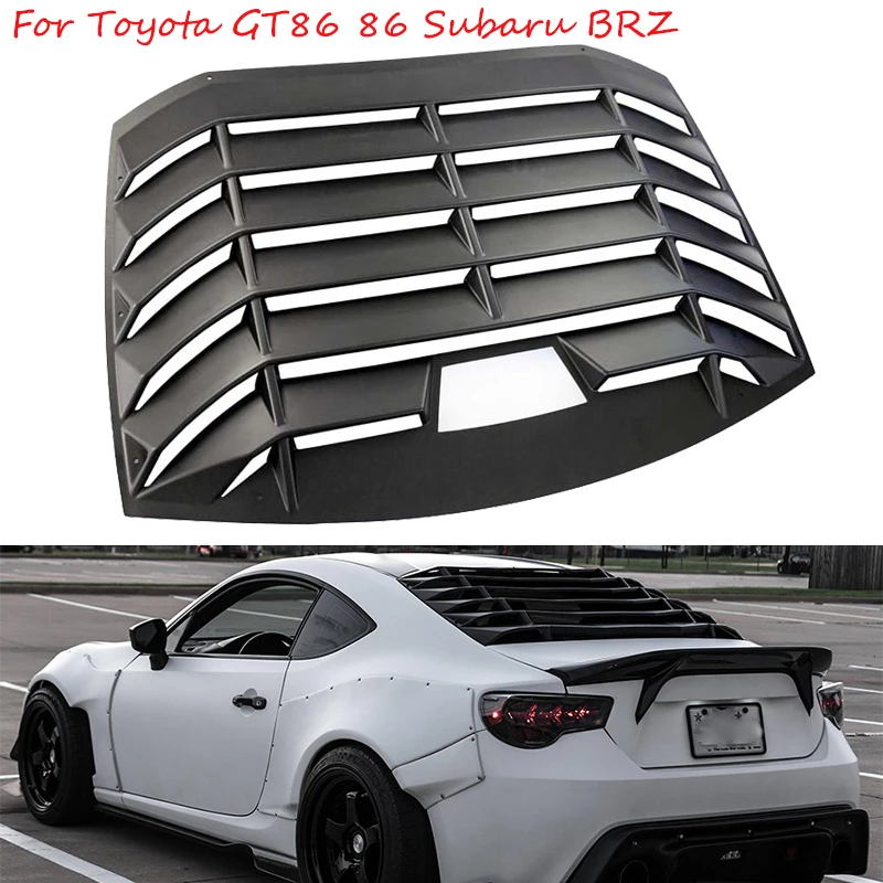 

For Subaru BRZ For Toyota GT86 86 Car Accessories Rear Window Louver Top Wing Spoiler Panel Air Outlet Diffuser Shutter Frame