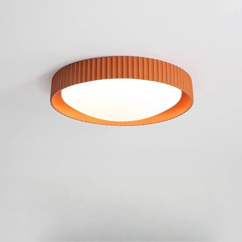 Nordic bedroom ceiling light full spectrum eye protection study light modern minimalist round light
