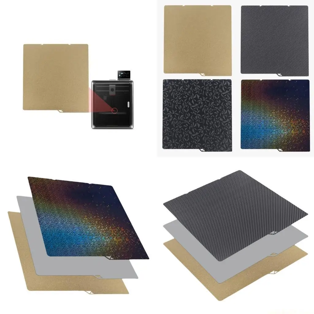 

Гибкая магнитная рабочая пластина из пружинной стали PEI 264x276 мм, двухсторонняя текстурированная пластина из пружинной стали