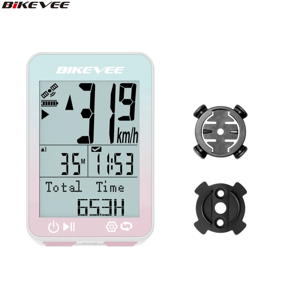Newest Multilanguage Wireless GPS Bicycle Computer MPH KM/H Bike Speedometer Odometer Stopwatch with Auto Start/Stop/Backlight