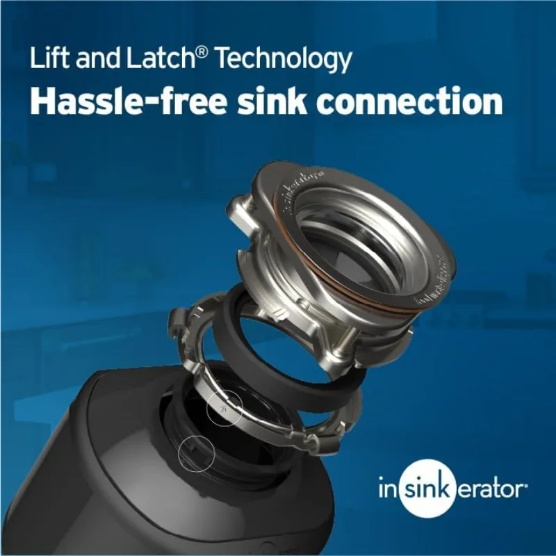 전원 코드 포함 InSinkErator 오소리 5 쓰레기 처리기, 표준 시리즈 1/2 HP 연속 사료 음식물 쓰레기 처리기, 오소리 5 W/C