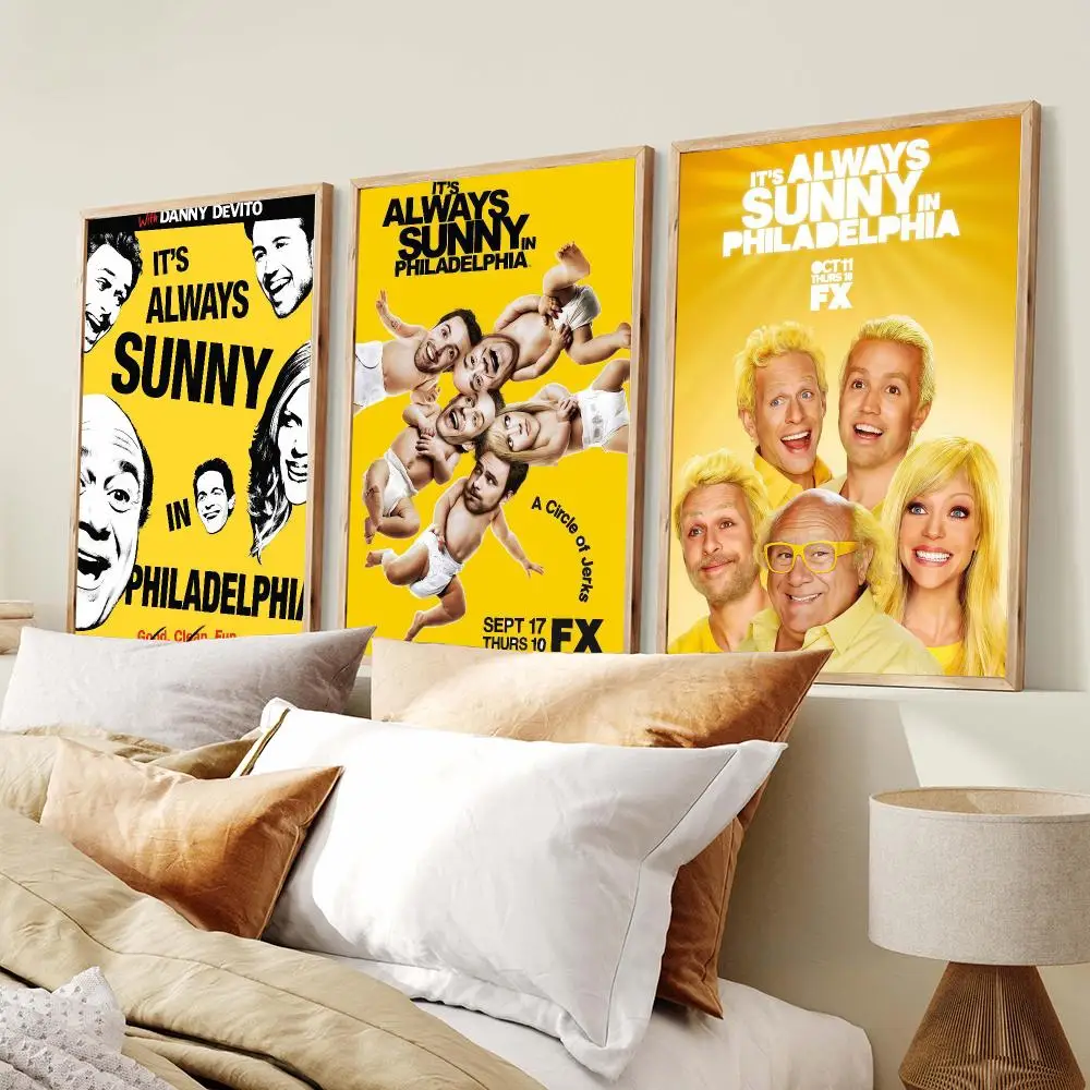Its Always Sunny in Philadelphia Poster PP Wall Art Prints Poster for Dorm Room Apartment Home Office Room Decor Gift Waterproof