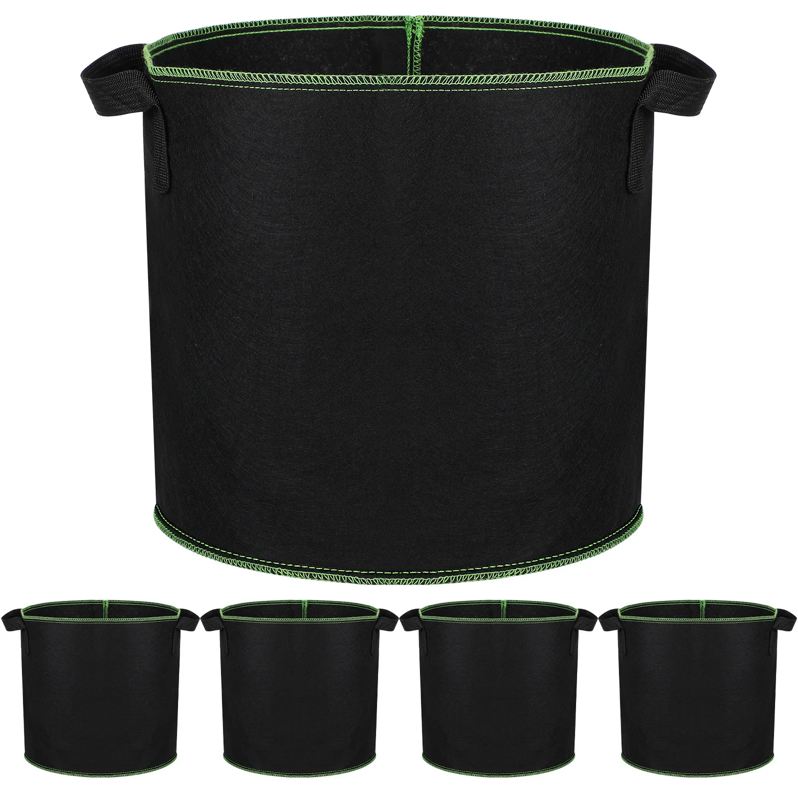 

5 pcs Plant Bags Non-woven Durable Seedling Pouches for Planting Vegetables Pouches Garden Vegetable Flower Planting