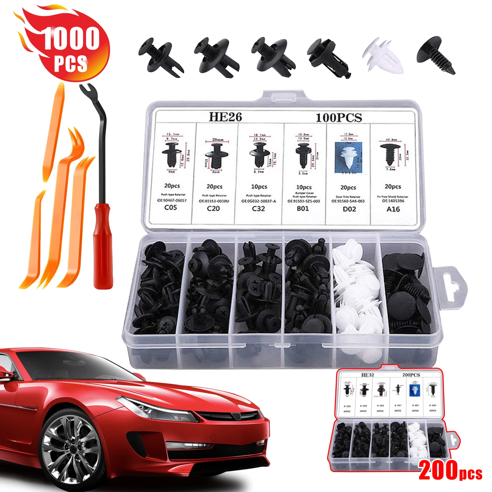 This Car Clip Is a Versatile Tool for Various Auto Fastening Needs, Making It an Essential Addition to Any Mechanic's Toolkit