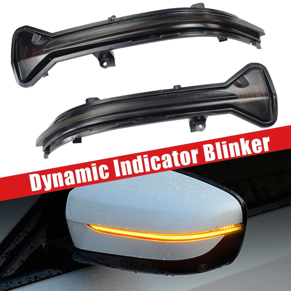 2 Stuks Led Dynamische Richtingaanwijzer Licht Achteruitkijkspiegel Indicator Geel Voor Bmw G38 G12 G20 G30 G31 G32 G14 G15 G16 G11 G12