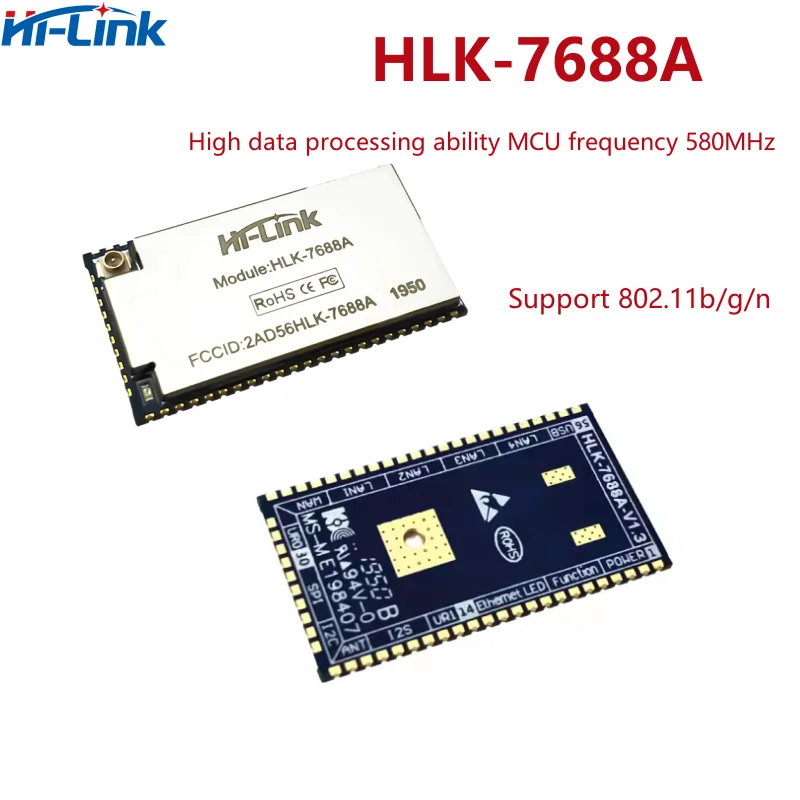 HLK-7688A Intelligent Smart Home Hilink modulo OpenWrt MT7688AN modulo router wireless integrato per soluzioni Router 4G LTE