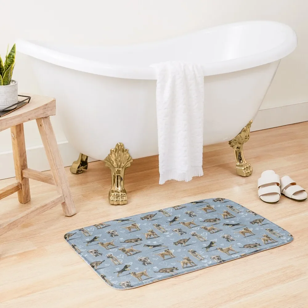 

The Border Terrier Bath Mat Carpet For Shower Carpet In The Bathroom Mat